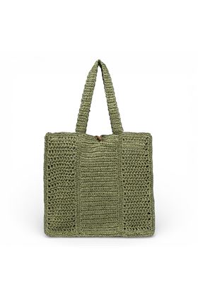 Borsa Gianni Chiarini in paglia crochet colore pistacchio. GIANNI CHIARINI | 11955-TAIGA